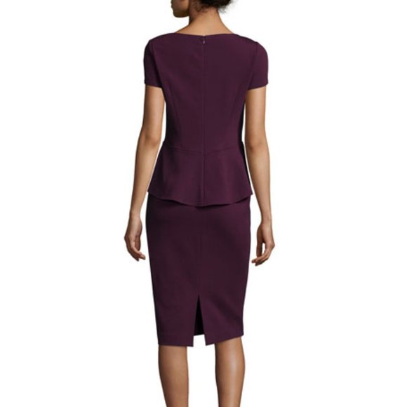 Lafayette 148 NY Italian Punto Milano Peplum Dress - Picture 6 of 11